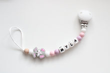 Load image into Gallery viewer, Personalised Dummy Clip - Bunny Pink
