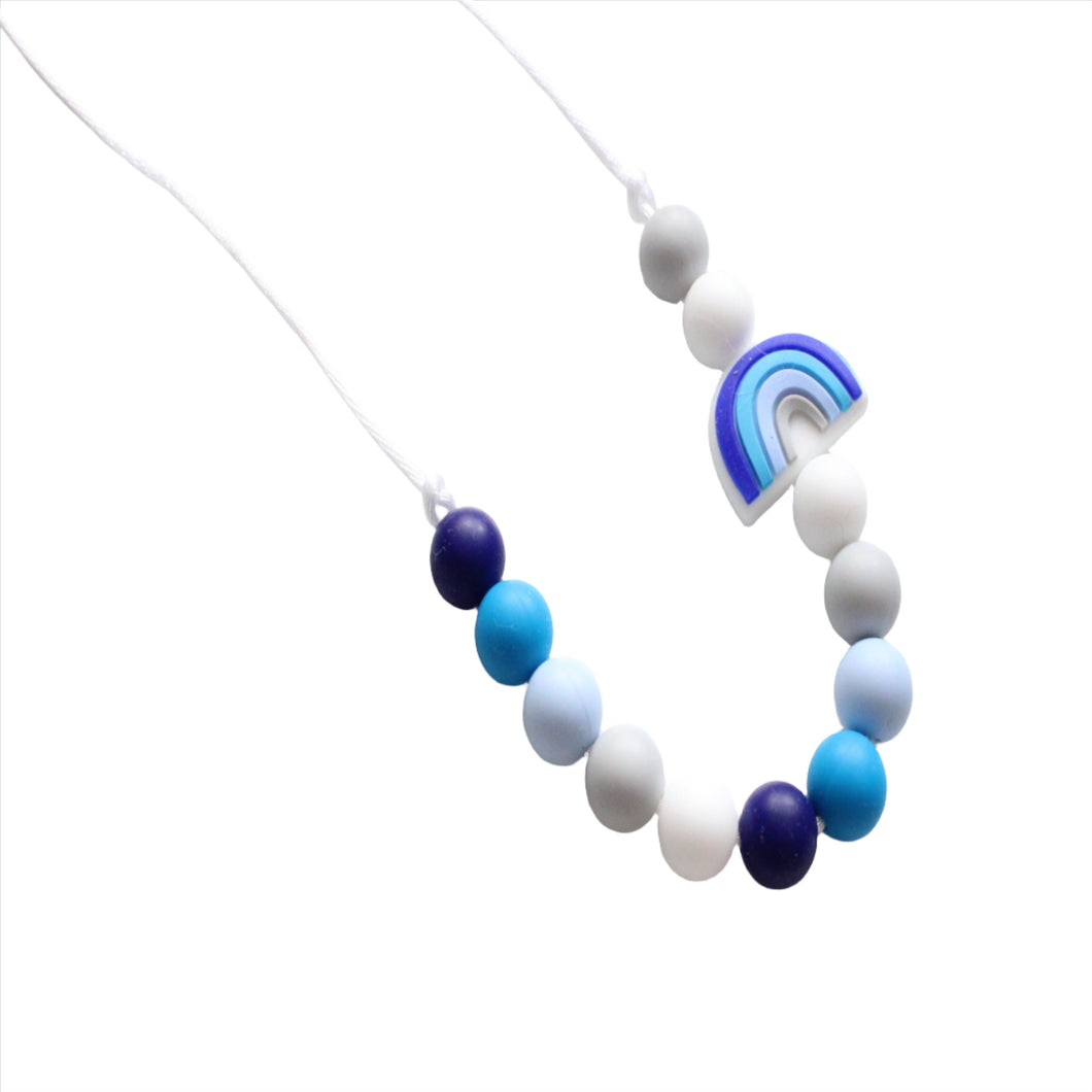 Kids Necklace - Blue Rainbow 