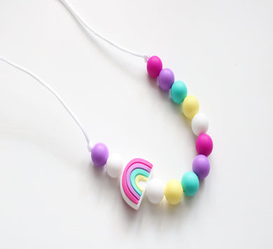 Kids Necklace - Purple Rainbow 