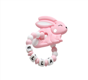 Personalised Bunny Teething ring 