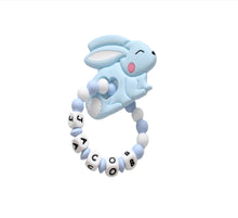 Load image into Gallery viewer, Personalised Bunny Teething ring 
