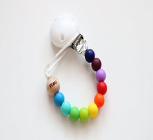 Load image into Gallery viewer, Personalised Rainbow Dummy clip
