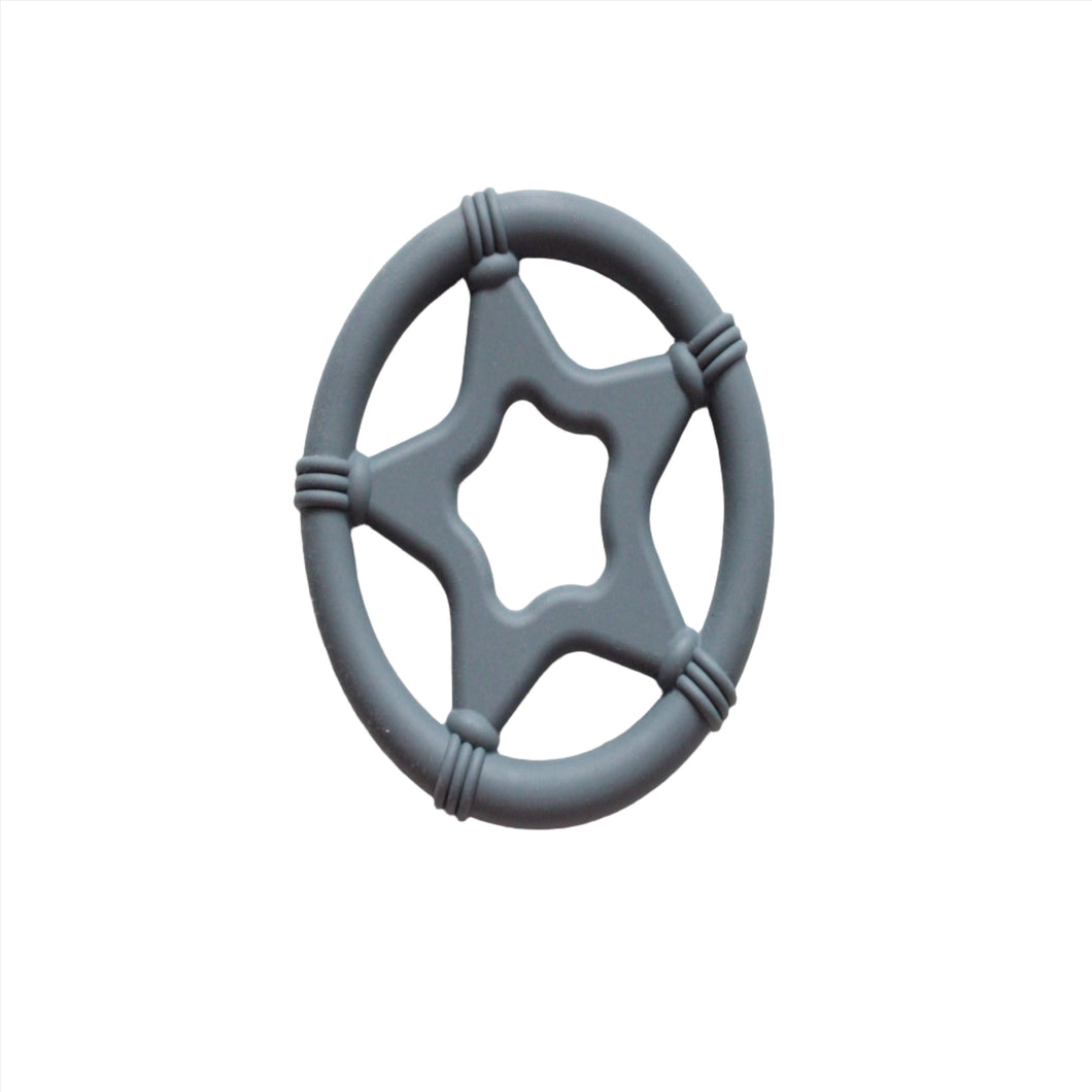 Grey silicone teether