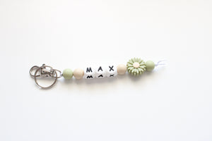 Personalised Flower Key ring