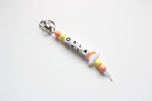 Personalised Key Ring- Rainbow