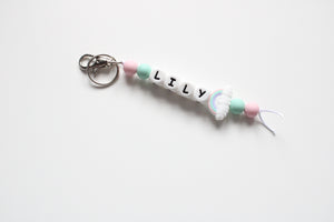 Personalised Key Ring- Rainbow