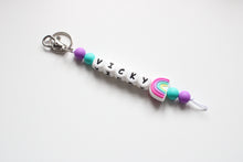 Load image into Gallery viewer, Personalised Key Ring- Rainbow
