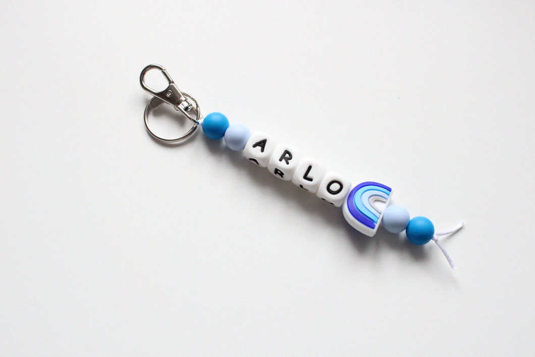 Personalised Key Ring- Rainbow