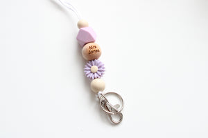 Personalised Daisy Engraved Lanyard