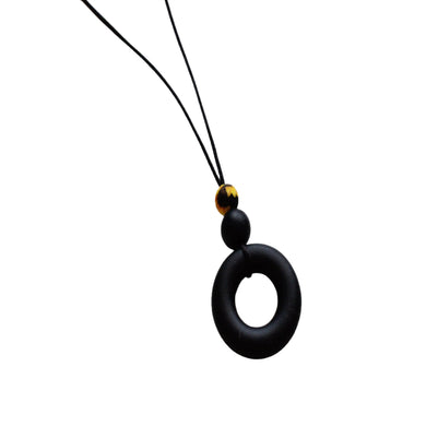 Black Teething Necklace