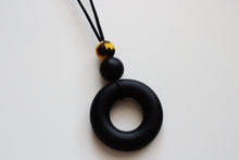 Load image into Gallery viewer, Teething Necklace Black Pendant
