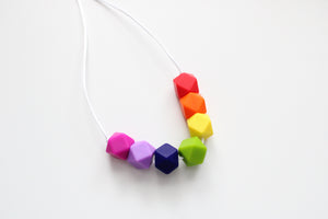 Rainbow Teething Necklace