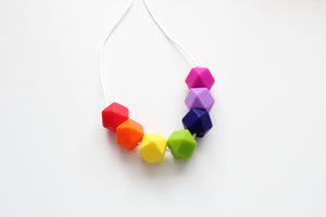 Rainbow Teething Necklace