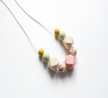 Load image into Gallery viewer, Beige &amp; Sage teething necklace
