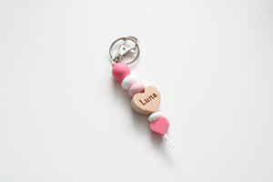 Engraved Heart Key ring