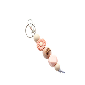 Engraved Floral Key ring