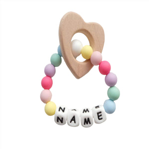 Personalised Rainbow teether