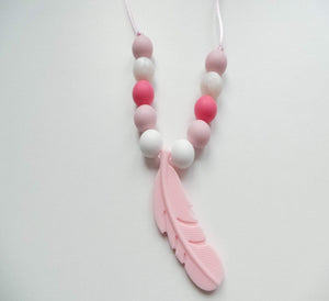 Feather Fiddle Necklace