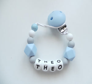 Blue & Grey Dummy clip